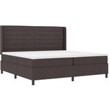 Box spring krevet Tamno smeđa 200 x 200 cm tkanina | shoptok.hr