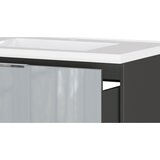 Germania Sivi zidni ormarić za ispod umivaonika u sjajnom dekoru 81x61 cm Celano – | shoptok.hr