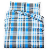  Set posteljine za poplun plavo-sivi 135 x 200 cm pamučni | shoptok.hr