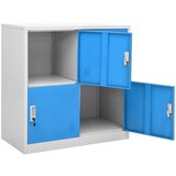 vidaXL ormarić s ključem svjetlosivi-plavi 90 x 45 x 92,5 cm čelični | shoptok.hr