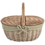 Orion 730565 zatvorena pletena piknik ko&amp;scaron;ara od pruća 42 &amp;times; 32 &amp;times; 35 Slike