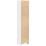 vidaXL Visoka omara bel 37,5x35x180 cm inženirski les | Shoptok.si