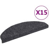  Prostirke za stepenice, samoljepljive, 15 kom, 65x21x4 cm, tamno sive, poluokrugle, velike | shoptok.hr