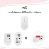  MIŠ KOMPJUTERSKI BEŽIČNI OP24368 crna bela roze zelena plava *MD WY # | Eponuda.com