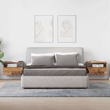 vidaXL Stenska nočna omarica 2 kosa starinski les 45x26x28,5 cm | Shoptok.si
