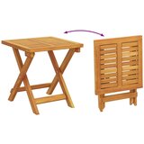 vidaXL sončni ležalniki 2 kosi z blazinami in mizo Rjava Trden les akacije, zložljiv sončni ležalnik z kolesi in blazino Rjava Trden les akacije | Shoptok.si