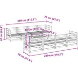  9-dijelni set vrtnih sofa od impregnirane borovine | shoptok.hr