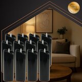 Ruhhy LED svijeće za lampione 15 cm, 12 kom, crne | shoptok.hr