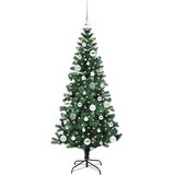  Umjetno predsvijetljeno božićno drvce Zelena 150 cm PVC i metal | shoptok.hr