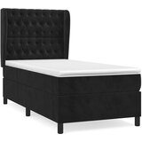 The Living Store Box spring postelja z vzmetnico črna 80x200 cm žamet - Box Spring Postelja, (21489252) | Shoptok.si