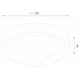  Brilagi - LED stropno svetlo CARVALHO SLIM 1xE27/60W/230V hrast-trešnja, prečnik 27 cm | Eponuda.com