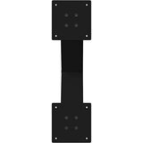 vidaXL noge za jedilno mizo x-oblika 2 kosa črna 50x(72-73) cm jeklo | Shoptok.si
