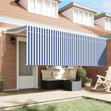  Povlačivi tende Plava i bijela 400 x 200 cm | shoptok.hr