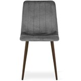 Lava stolica - tamno sivi baršun / noge od oraha x 2 | shoptok.hr