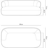 Micadoni Svijetlo siva sofa od bouclé tkanine 178 cm Jenny – Home | shoptok.hr