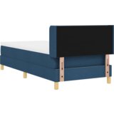  Postelja z vzmetnico z vzmetnico Modra 200 x 90 cm Poliester, (5000126674) | Shoptok.si