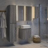  Set ormarića za kupaonicu 5 kom. Siva Sonoma Konstruirano drvo | shoptok.hr