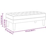  Klupa s jastukom Ružičasta 113 x 57 x 39 cm Baršun | shoptok.hr