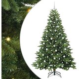 VidaXL Umestno božično drevo med 300 LED Zelena 210 cm PE in PVC Slike
