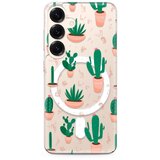 Maska silikonska PRINT MagSafe za Samsung S931B Galaxy S25 5G/ kaktus