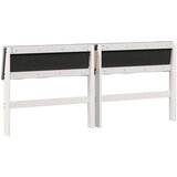 vidaXL Tapecirani uzglavlje Svijetlo siva 200 cm Čvrsto borovo drvo | shoptok.hr