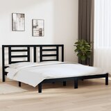 Maison Chic Posteljni okvir - Dvoposteljna postelja - Zakonska postelja črn iz trdne borovine 200x200 cm-J4882, (21768865) | Shoptok.si