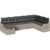  Set sofe 8 kom. 8-Broj sjedala Svijetlo siva poliratan | shoptok.hr