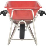 Matador Samokolnica Profi-Max Plus, iz aluminija, 90 litrov, korito iz HDPE rdeče barve, kolo s 4-slojno zračnico | Shoptok.si