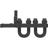 vidaXL Komplet opreme za drsna vrata 183 cm jeklo črne barve | Shoptok.si