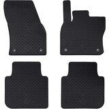  Auto tepih 4 pcs Crna prikladno za Škoda KODIAQ 2017-2023 Guma | shoptok.hr