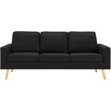  Sedežna garnitura 2-delna blago črna, (20910954) | Shoptok.si