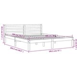 vidaXL Okvir kreveta voštano smeđi 180 x 200 cm od masivne borovine | shoptok.hr