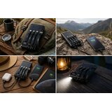 Setty SLR-120 solarni powerbank 20000 mAh s ugrađenim kabelima, crni | shoptok.hr