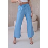 Kesi Viscose wide blue trousers Cijene