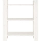 Ormarić za knjige / pregrada bijeli 80 x 35 x 91 cm od borovine | shoptok.hr