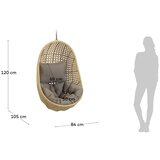 Kave Home Plastična viseća vrtna fotelja u prirodnoj boji Cira – | shoptok.hr