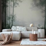  Foto tapeta - Retro Landscape - Grove Trees and Pond in Patinated Shades of Green 400x280 Standard | shoptok.hr