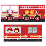 Vipack Zavesa za otroško posteljo 196,5x86,5 cm Fire Truck - Vipack Cene