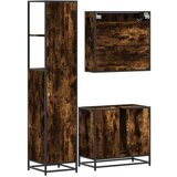 vidaXL 3-dijelni set kupaonskog namještaja boja hrasta drveni | shoptok.hr