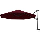  Zidni suncobran s metalnom šipkom 300 cm bordo | shoptok.hr