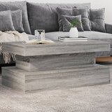 vidaXL Klubska mizica z LED lučkami siva sonoma 90x50x40 cm Cene