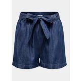 JDY Kratke hlače iz tkanine Kai 15321166 Mornarsko modra Regular Fit