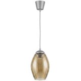 Brilagi LED luster na sajli GLASS 1xE27/60W/230V Ø 17 cm srebrna/dimljeno bež Cene