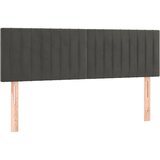 Maison Chic Posteljno vzglavje - Vzglavna omarica 2 kosa temno sivo 72x5x78/88 cm žamet, (22076897) Cene