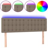 vidaXL LED uzglavlje smeđesivo 144x5x78/88 cm od tkanine Cijene