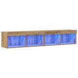  Set TV komoda Zidne 2 pcs Umjetnički hrast 80 x 30 x 30 cm | Eponuda.com