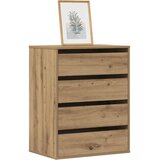  Kutna komoda s ladicama boja artisian hrast 60x41x76 cm drveni | shoptok.hr