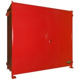 eurokraft pro Regalni kontejner za nevarne snovi, za št. sodov 16 x 200 l, rdeča | Shoptok.si