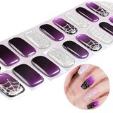 INF Noč čarovnic Sijoče v temi Polzdravljene nalepke za nohte - Pajkova mreža UV LED, (5000078072) | Shoptok.si