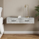 Stolna montirana na zid Betonska siva 87,5 x 34,5 x 17 cm | shoptok.hr